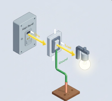 Difference Between Line, Load, and Ground Wires